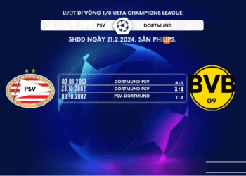 Trực tiếp bóng đá PSV vs Dortmund 03h00 ngày 21/2