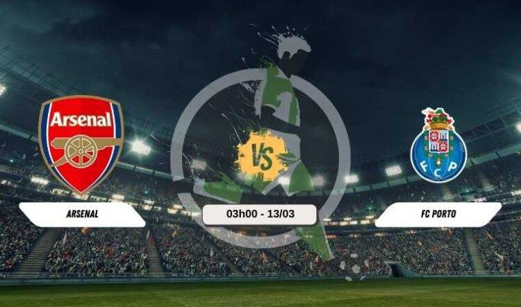 Trực tiếp bóng đá Arsenal vs Porto 03h00 13/3